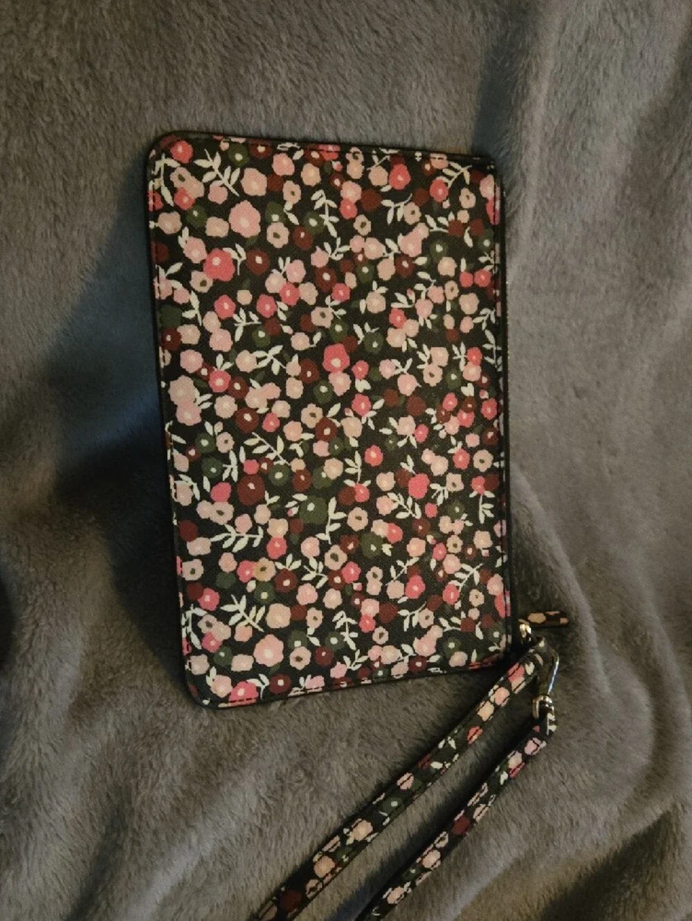 kate spade Black Floral Wristlet with Pink Accents - Picture 5 of 5